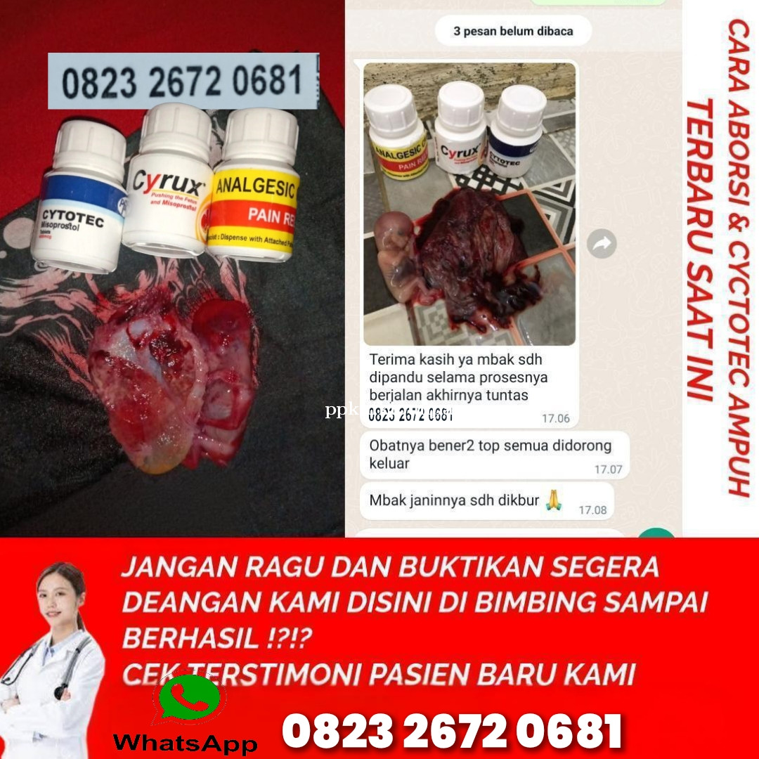 Tempat Obat Aborsi Kalimantan  082326720681  Cytotec Untuk Penggugur Kandungang Dengan Cepat